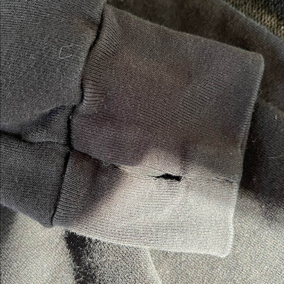 Nununu aviator black sweatshirt maxi dress girls 10-11 hooded zipper goth plain - Picture 8 of 9